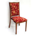 Elegant Spray Painting Red Patter Fabric Dinner Chair (YC-E82)